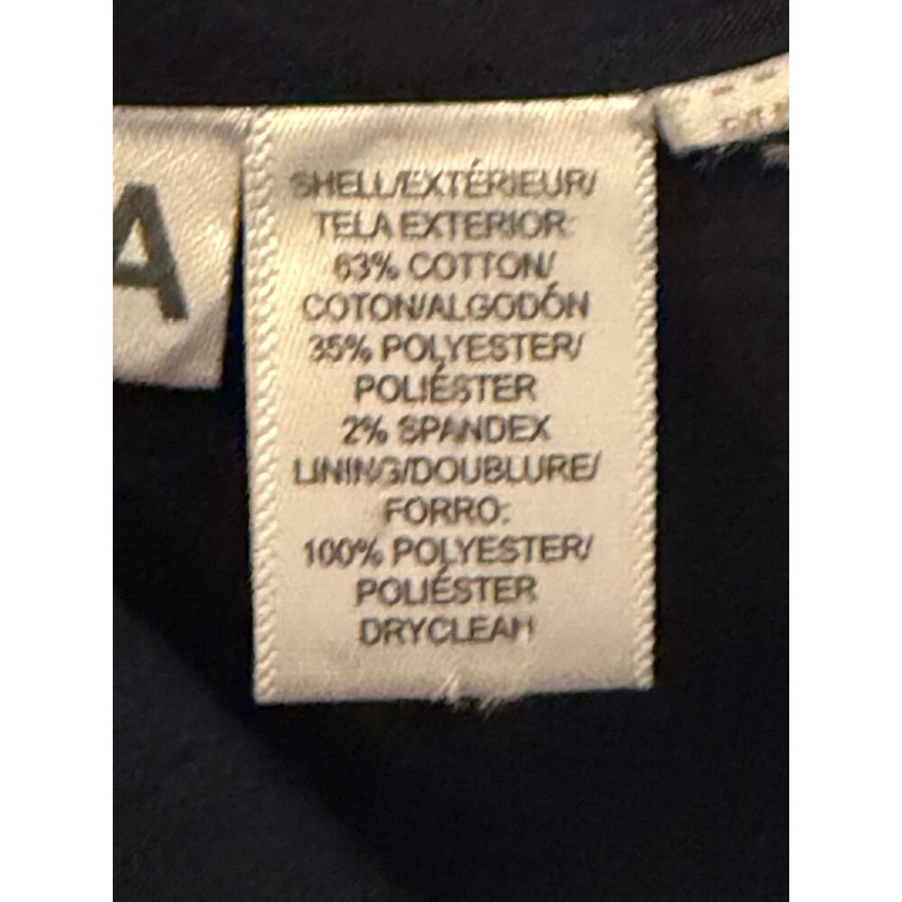 Women's Loft Navy Blazer One Button Work Office Suit Jacket Coat Sz 2 - Picture 5 of 5